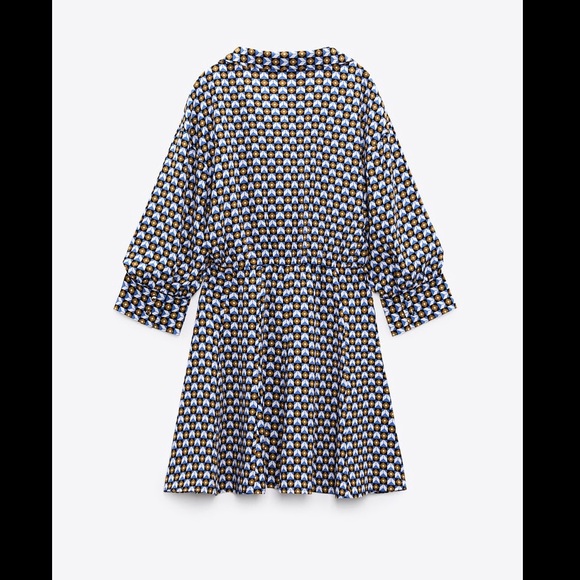 GEOMETRIC PRINT SHIRT DRESS - Picture 5 of 6